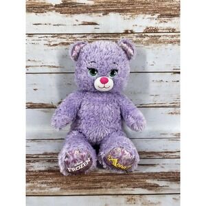 Build-A-Bear Workshop Disney Frozen Anna Purple Sparkly Plush Bear 17"